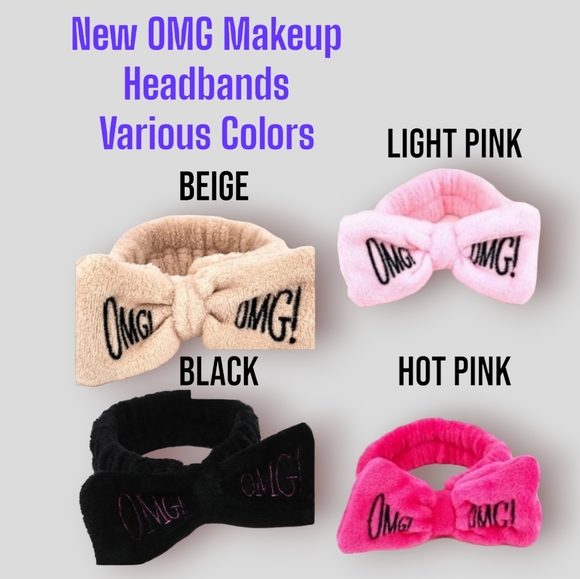 Soft & Fluffy "OMG" Hair Headband With Bow - Picture 10 of 10